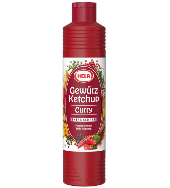 Hela Curry Gewurz Extra Scharf Ketchup 800ml