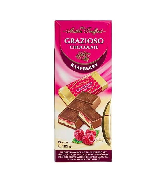 Maitre Truffout Grazioso Raspberry Czekolada 189g