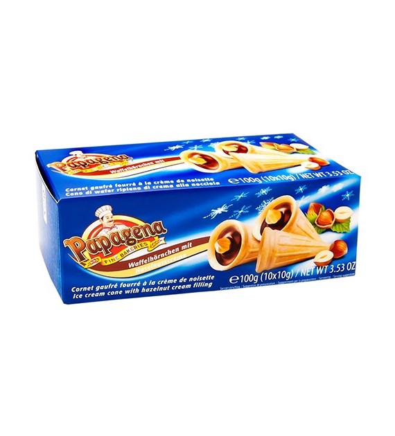 Papagena Waffelhornchen mit Haselnusscreme 100g