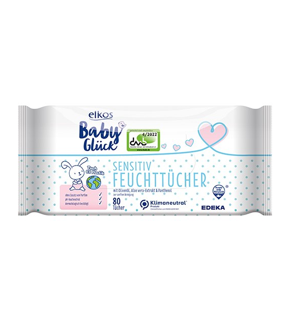 Elkos Baby Gluck Sensitive Chusteczki 80szt
