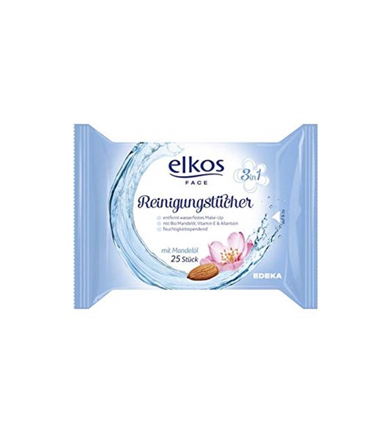 Elkos Chusteczki do Demakijażu 3in1 25szt