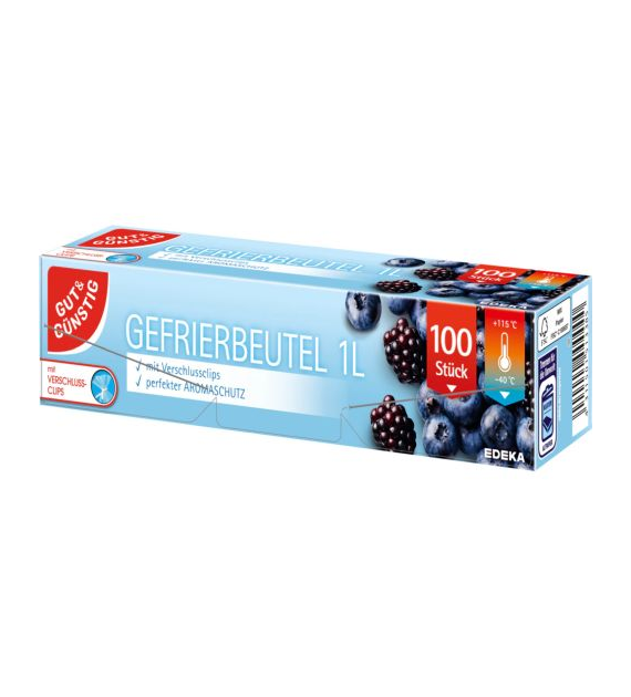 G&G Gefrierbeutel 1L 100szt Worki do Żywności