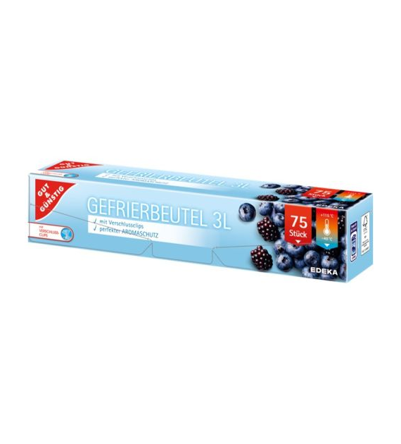G&G Gefrierbeutel 3L 75szt Worki do Żywności