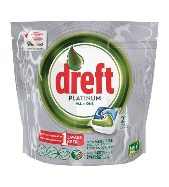 Dreft Platinum All in One Tabs 22szt 328g