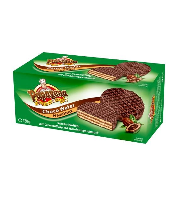 Papagena Choco Wafer Hazelnut Wafle 120g