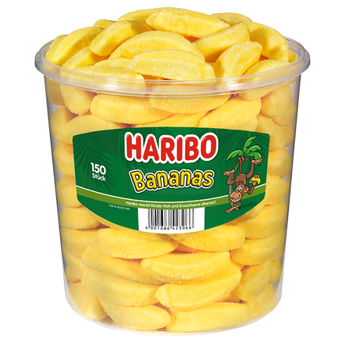 Haribo Bananas Żelki 150szt 1kg