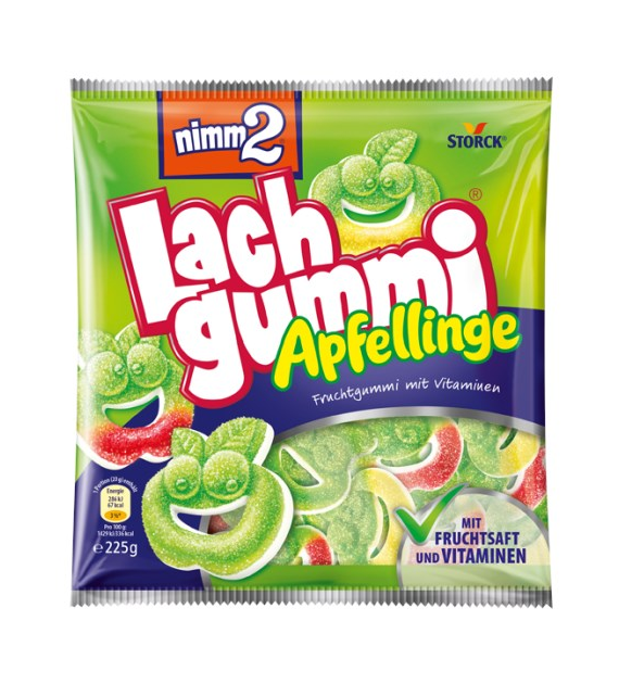 Nimm2 Lach Gummi Apfellinge Żelki 225g