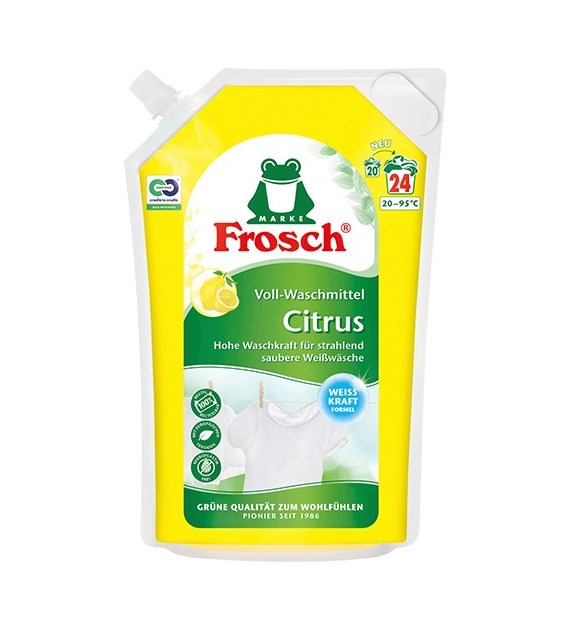 Frosch Citrus Voll-Waschmittel Gel 24p 1,8L