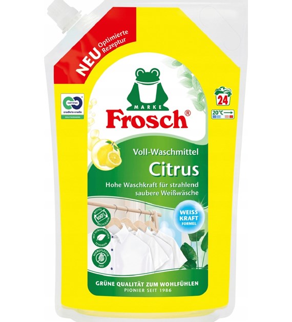 Frosch Citrus Voll-Waschmittel Gel 24p 1,4L