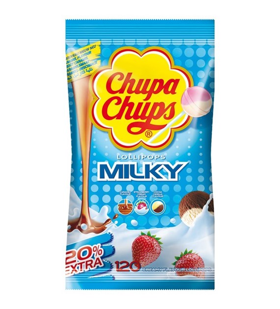 Chupa Chups Milky Lizak Worek 120szt 1,4kg