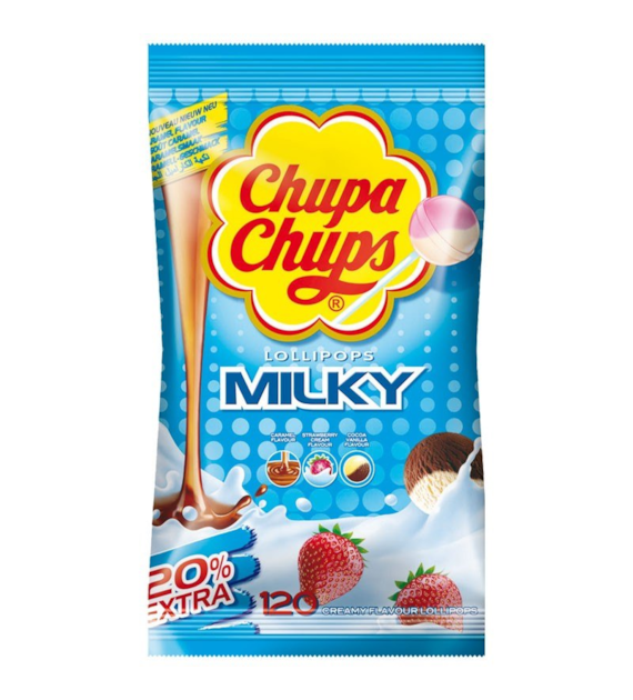 Chupa Chups Milky Lizak Worek 120szt 1,4kg
