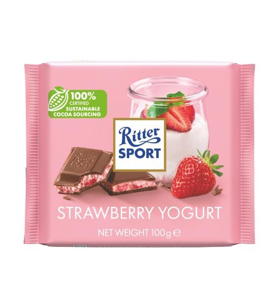 Ritter Sport Strawberry Joghurt Czekolada 100g