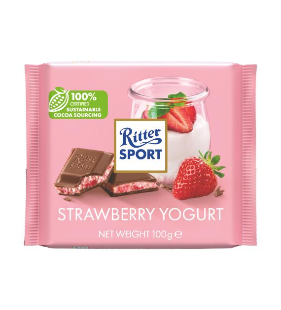 Ritter Sport Strawberry Joghurt Czekolada 100g
