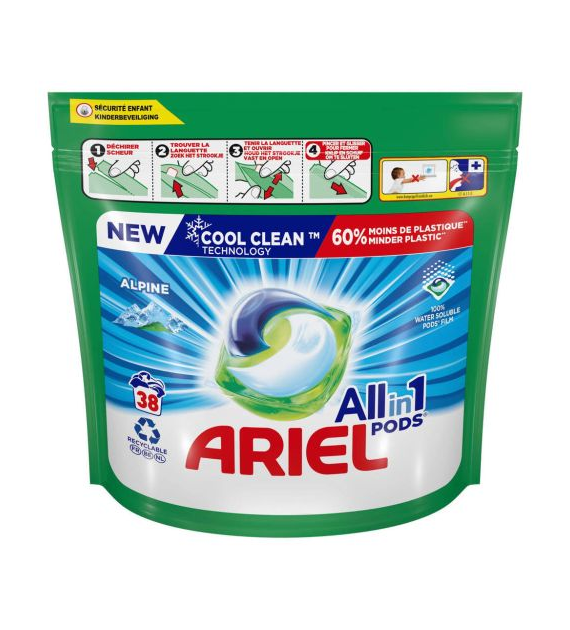 Ariel All in 1 Pods Alpine Worek 38p 957g
