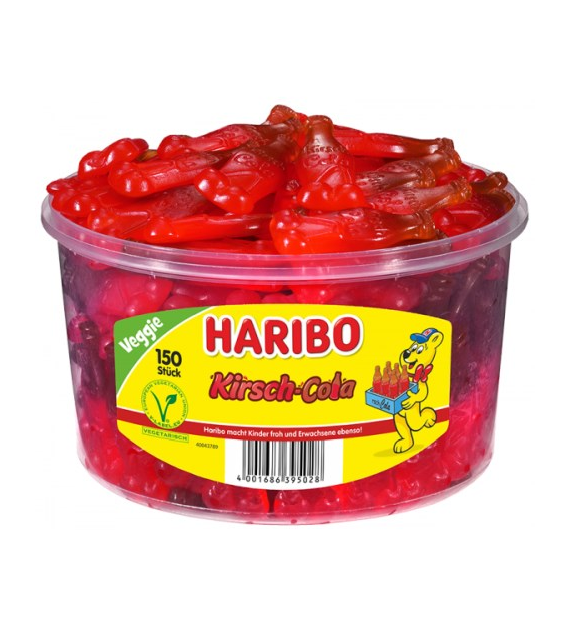 Haribo Kirsch-Cola Veggie Żelki 150szt 1,3kg