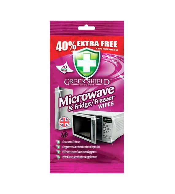 Green Shield Microwave & Fridge Chusteczki 70szt