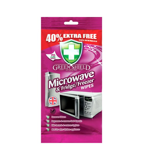Green Shield Microwave & Fridge Chusteczki 70szt