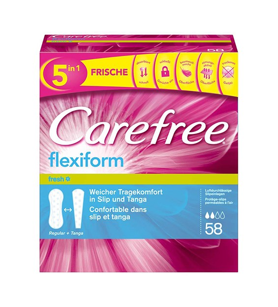 Carefree Flexiform Wkładki 58szt