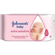 Johnsons Extra Sensitive Chusteczki 56szt