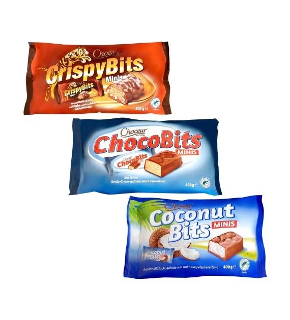Choceur Crispy / Choco / Coconut Bits Minis 400g