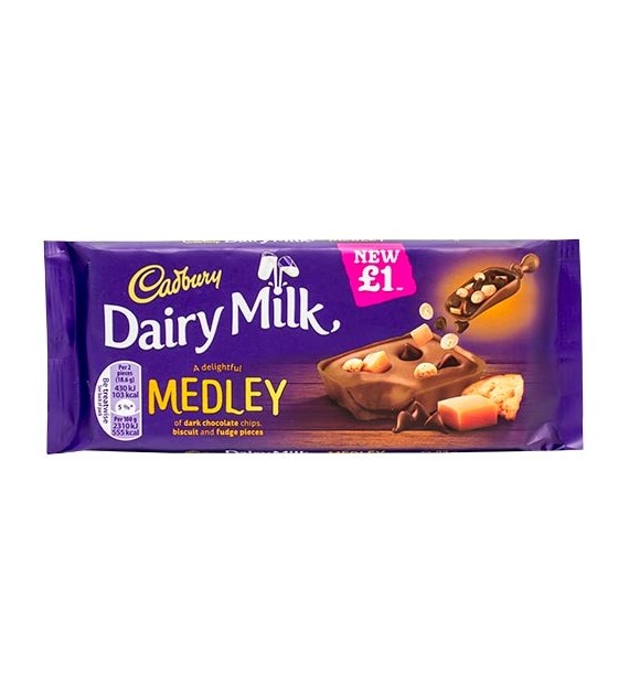 Cadbury Dairy Milk Medley Biscuit Czekolada 93g