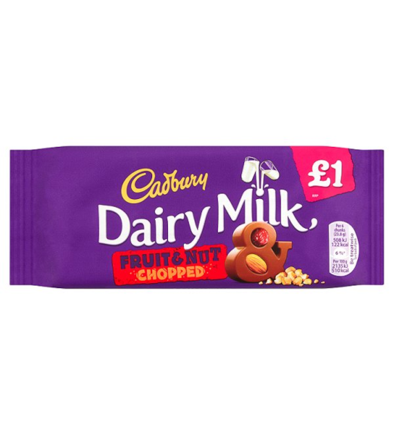 Cadbury Dairy Milk Fruit Nut Chopped Czekolada 95g