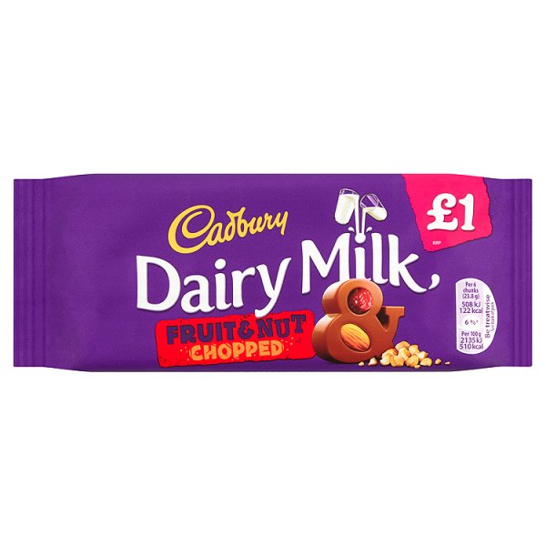 Cadbury Dairy Milk Fruit Nut Chopped Czekolada 95g