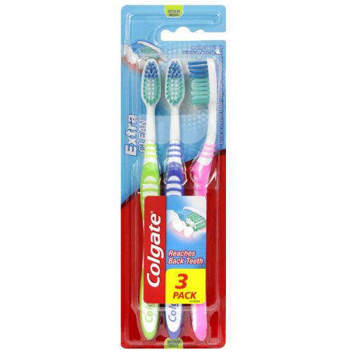 Colgate Extra Clean Medium Szczoteczka 3szt