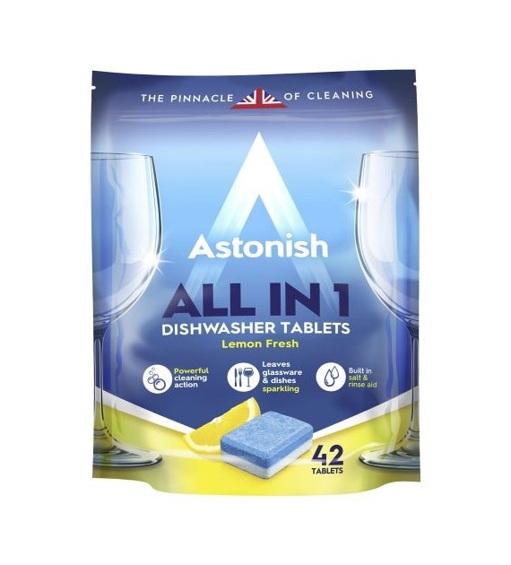 Astonish All in 1 Dishwasher Tabs Lemon 42szt 840g