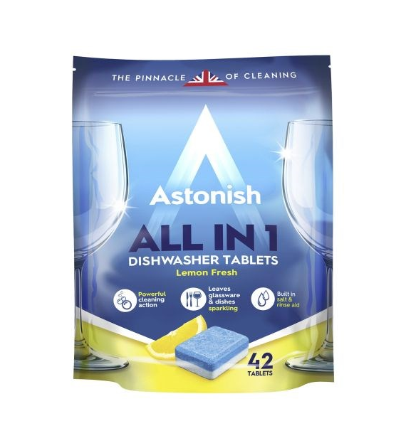 Astonish All in 1 Dishwasher Tabs Lemon 42szt 840g
