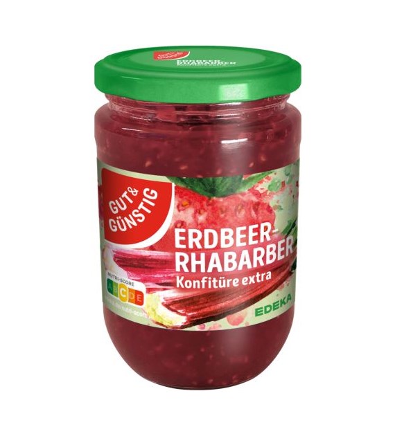 G&G Konfiture Extra Erdbeer-Rhabarber 450g