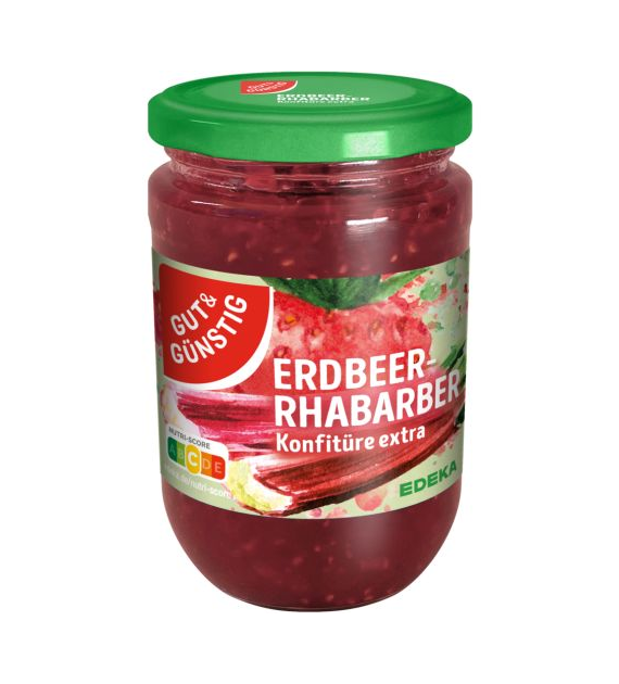 G&G Konfiture Extra Erdbeer-Rhabarber 450g