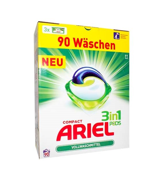 Ariel 3in1 Pods Universal (3x30) Caps 90p 2,7kg