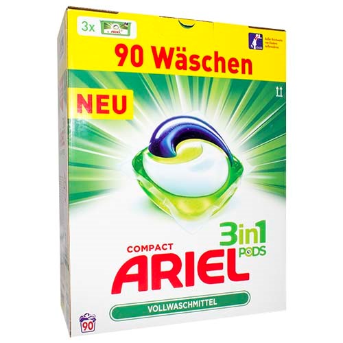 Ariel 3in1 Pods Universal (3x30) Caps 90p 2,7kg