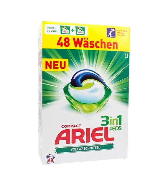 Ariel 3in1 Pods Universal (2x24) Caps 48p 1,4kg