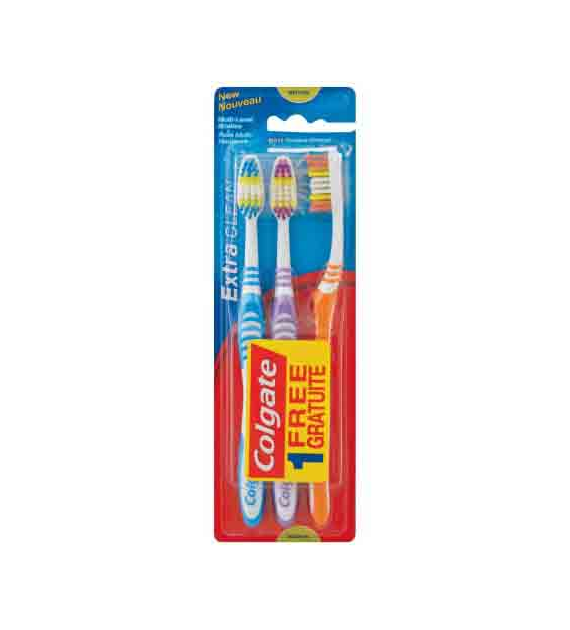 Colgate Extra Clean Medium Szczoteczka 3szt