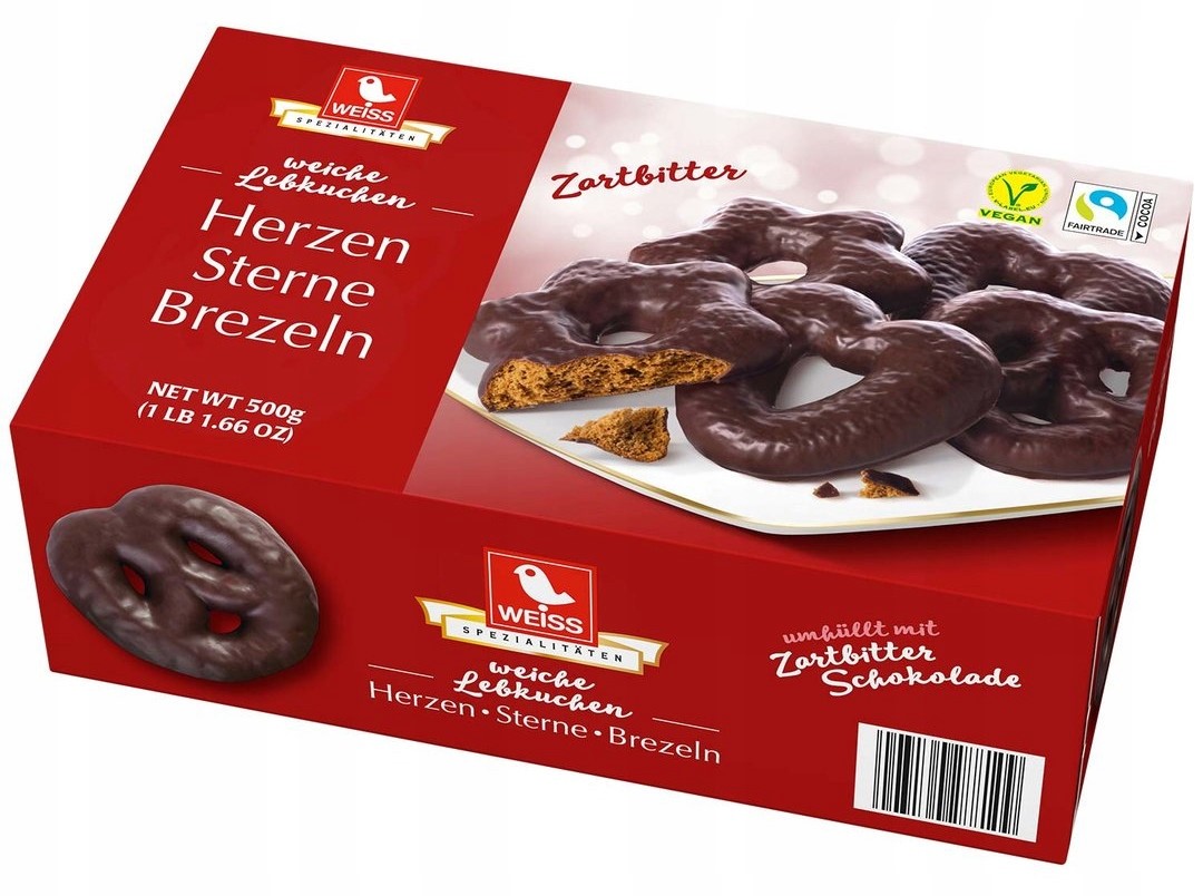 Weiss Zartbitter Piernik 500g