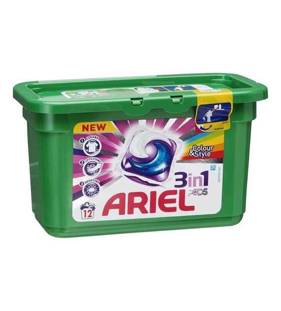 Ariel 3in1 Pods Color+ Caps 12p 327g