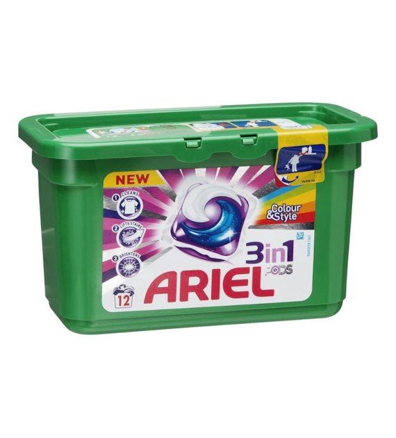 Ariel 3in1 Pods Color+ Caps 12p 327g