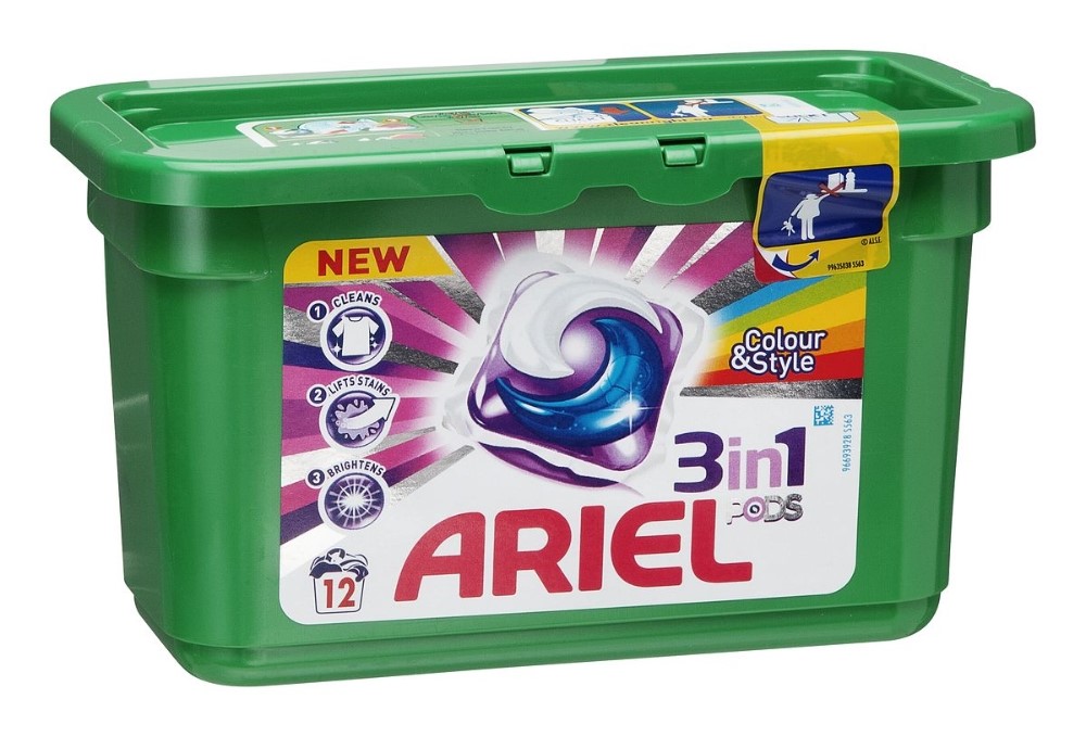 Ariel 3in1 Pods Color+ Caps 12p 327g