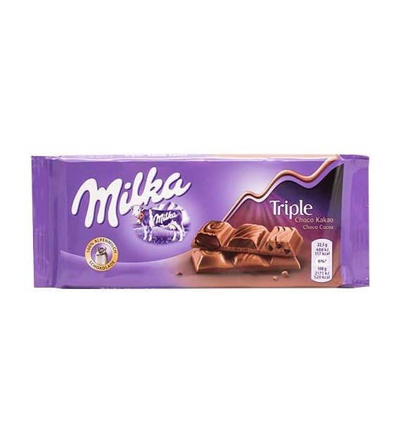 Milka Triple Choco Kakao Czekolada 90g