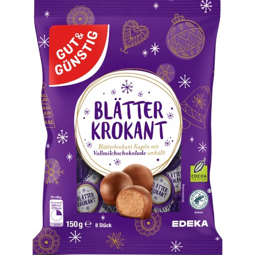 G&G Blatterkrokant Kugeln 150g