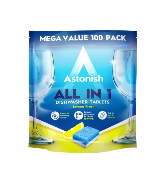 Astonish All in 1 Dishwasher Tablets Lemon 42x20g