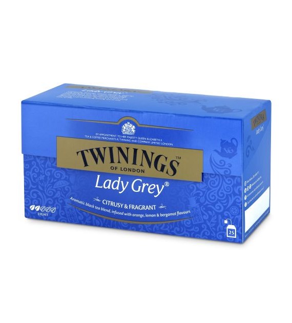Twinings Lady Grey Tea Herbata 25szt 50g
