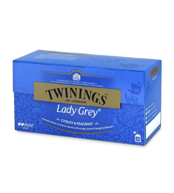 Twinings Lady Grey Tea Herbata 25szt 50g