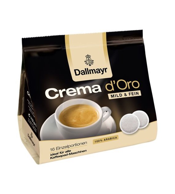 Dallmayr Crema d'Oro Mild & Fein Pads 16szt 112g