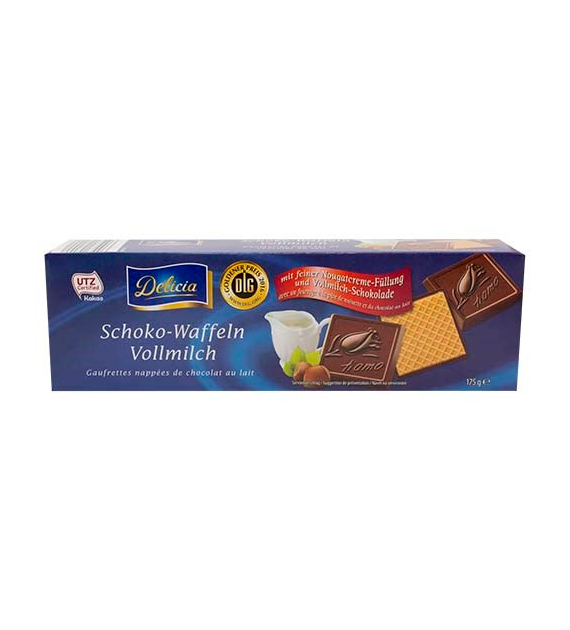 Delicia Schoko Waffeln Vollmilch Ciastka 175g