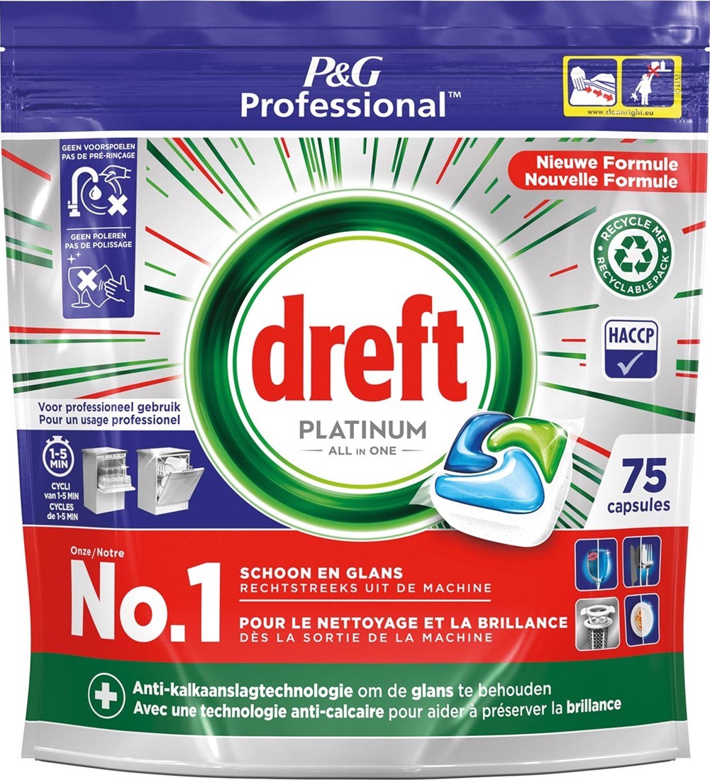 Dreft Platinum All in One Tabs 75szt 1,1kg *