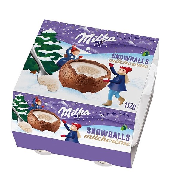 Milka Snow Balls Milchcreme 4szt 112g
