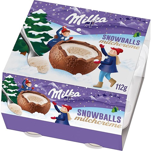 Milka Snow Balls Milchcreme 4szt 112g